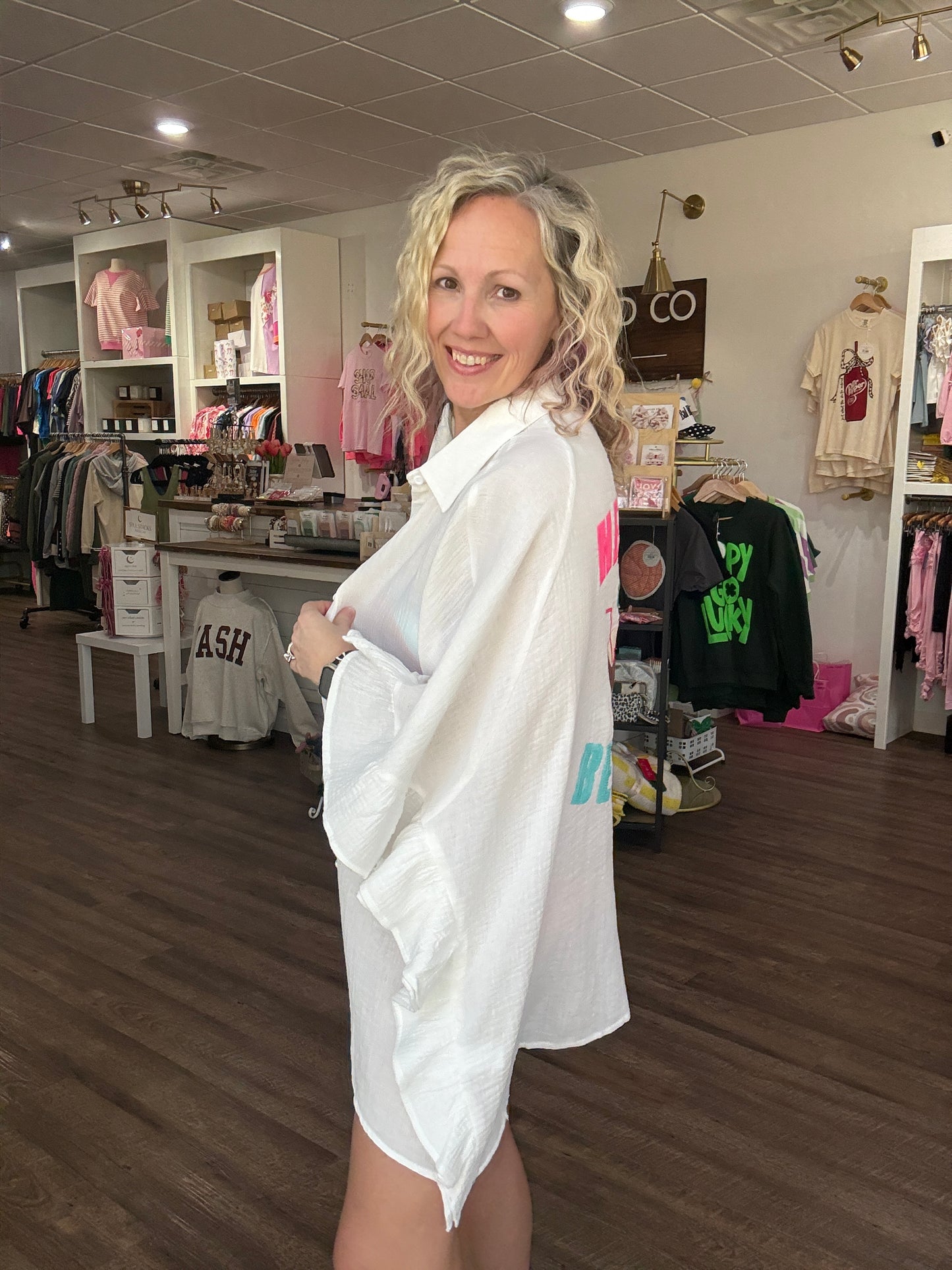 Hello Beach Coverup