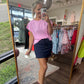 Solid Navy Skort