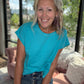 Breezy Back Tee- Blue