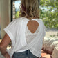 Breezy Back Tee- White