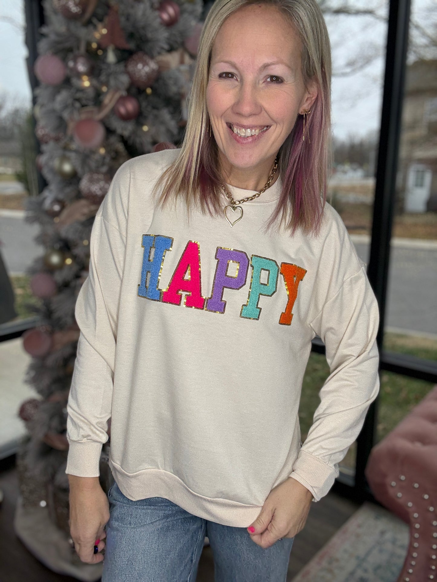 Happy Patch Pullover
