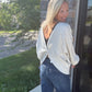 Twice as Nice Terry Top- Oatmeal