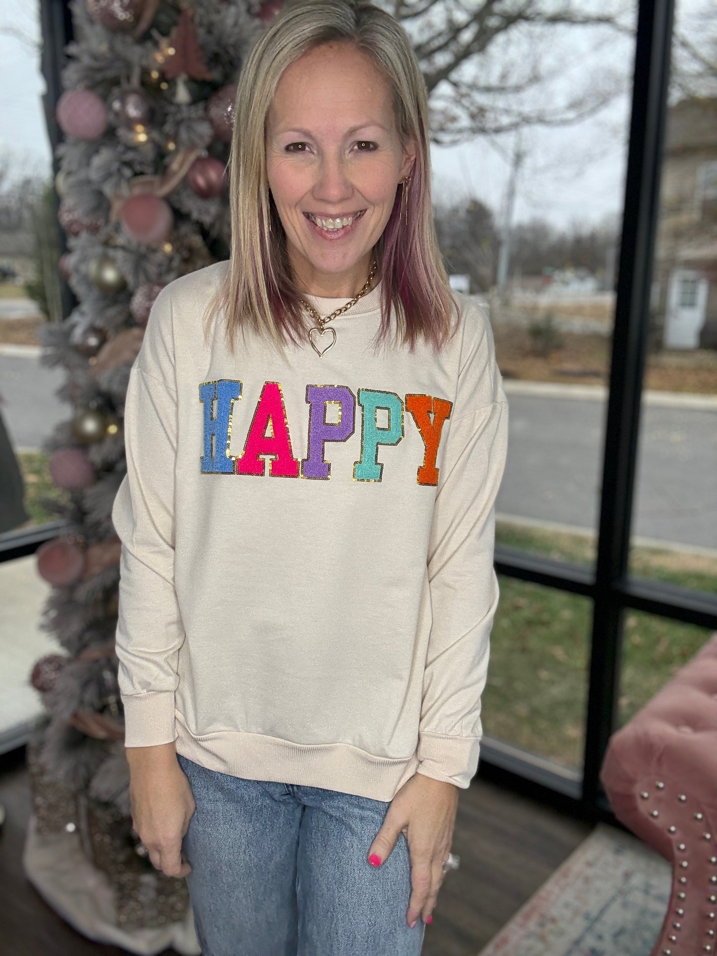 Happy Patch Pullover