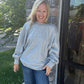 Twice as Nice Terry Top- Gray