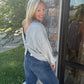 Twice as Nice Terry Top- Gray