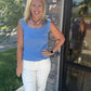 Sweet Scallop Tank- Blue