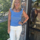 Sweet Scallop Tank- Blue