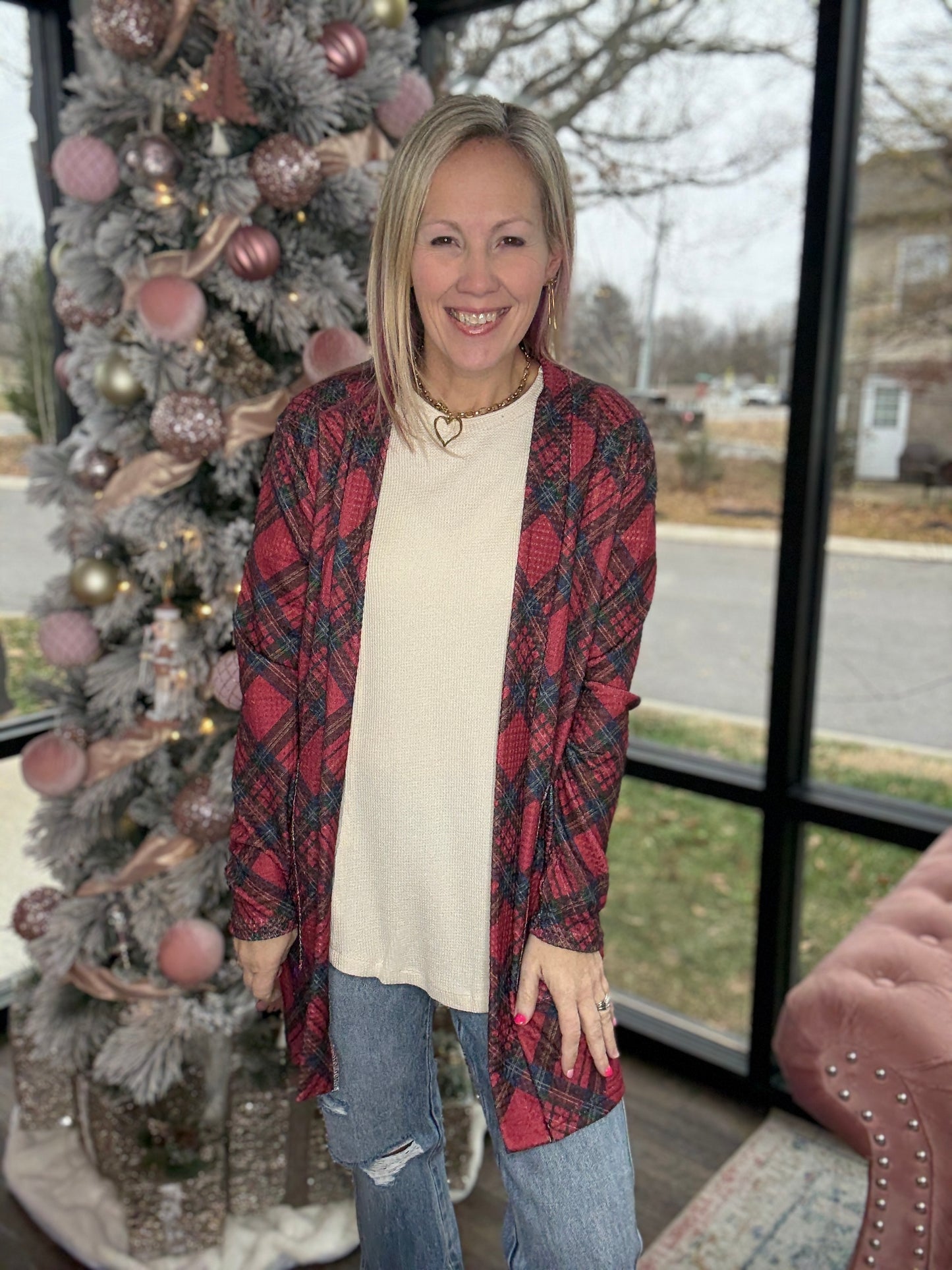 Cream Block Cozy Tee