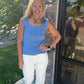 Sweet Scallop Tank- Blue