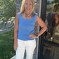 Sweet Scallop Tank- Blue