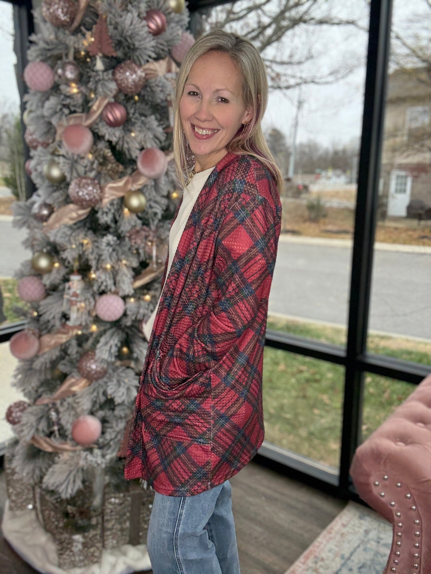 Cream Block Cozy Tee