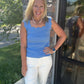 Sweet Scallop Tank- Blue