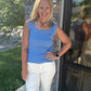 Sweet Scallop Tank- Blue