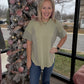 Sage Block Tee