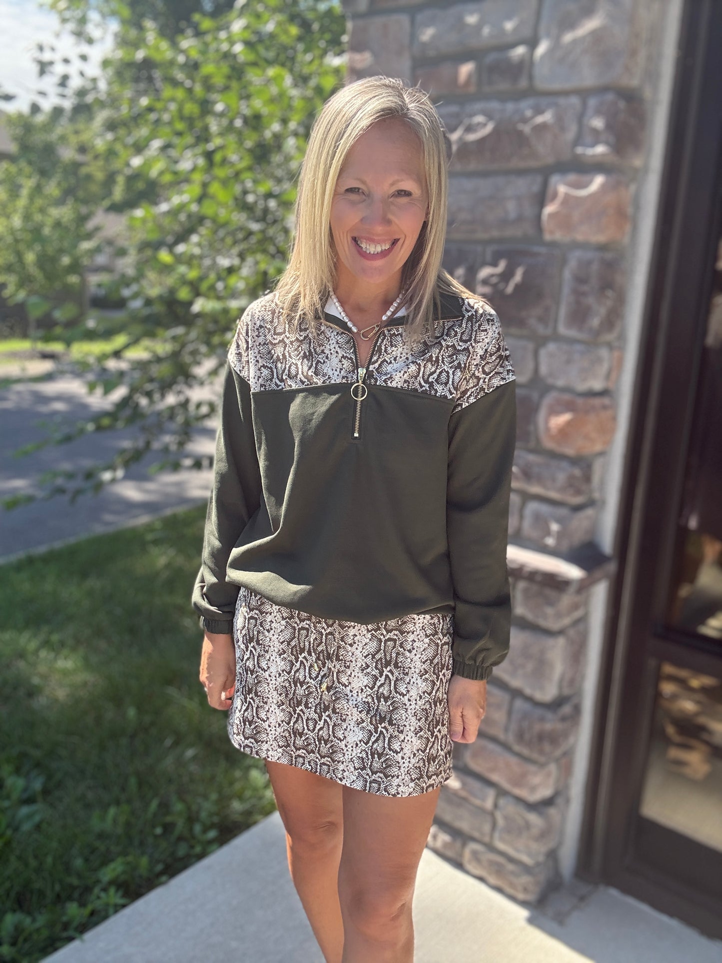 Sylvie Snake Pullover