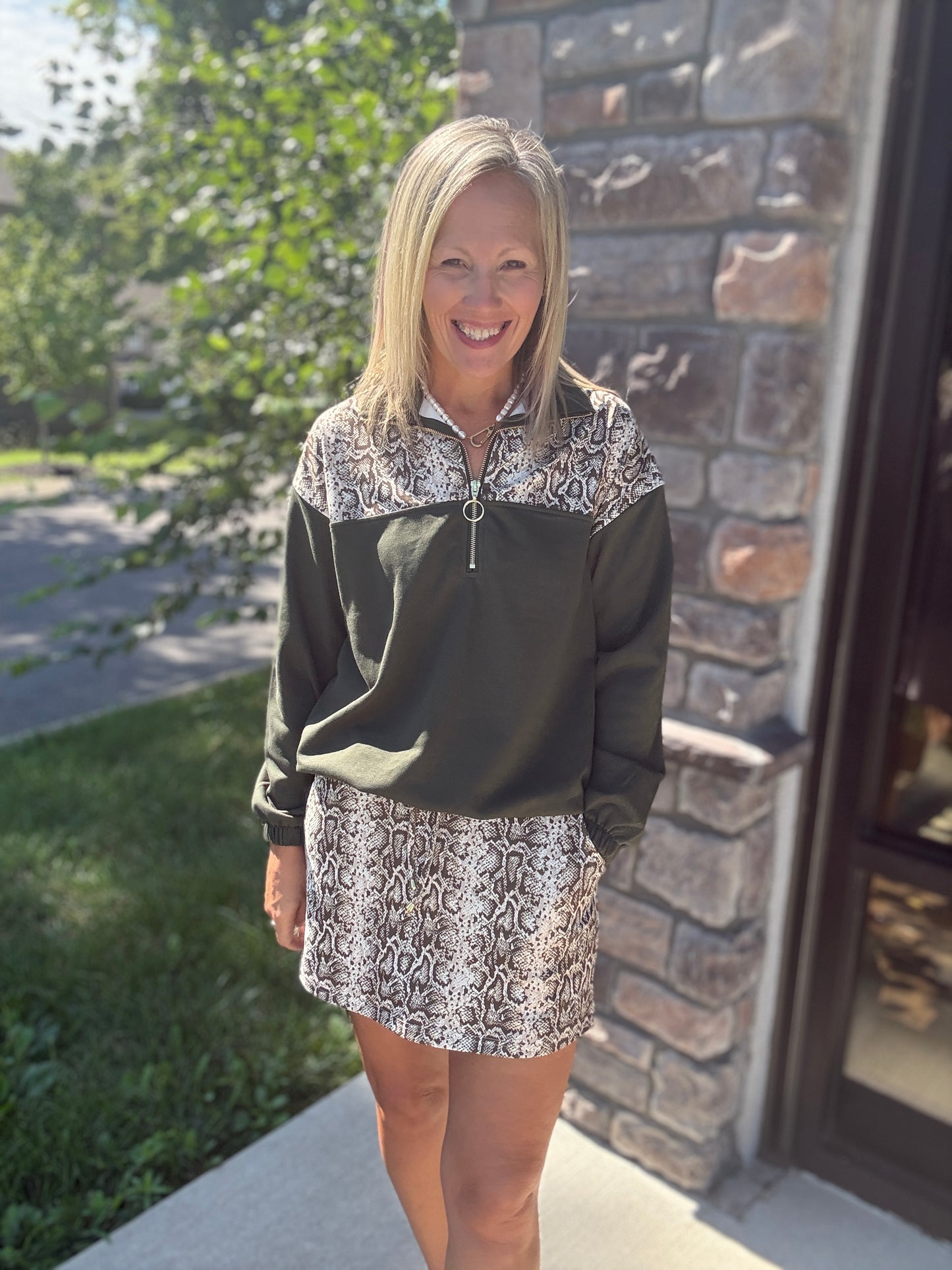 Sylvie Snake Pullover