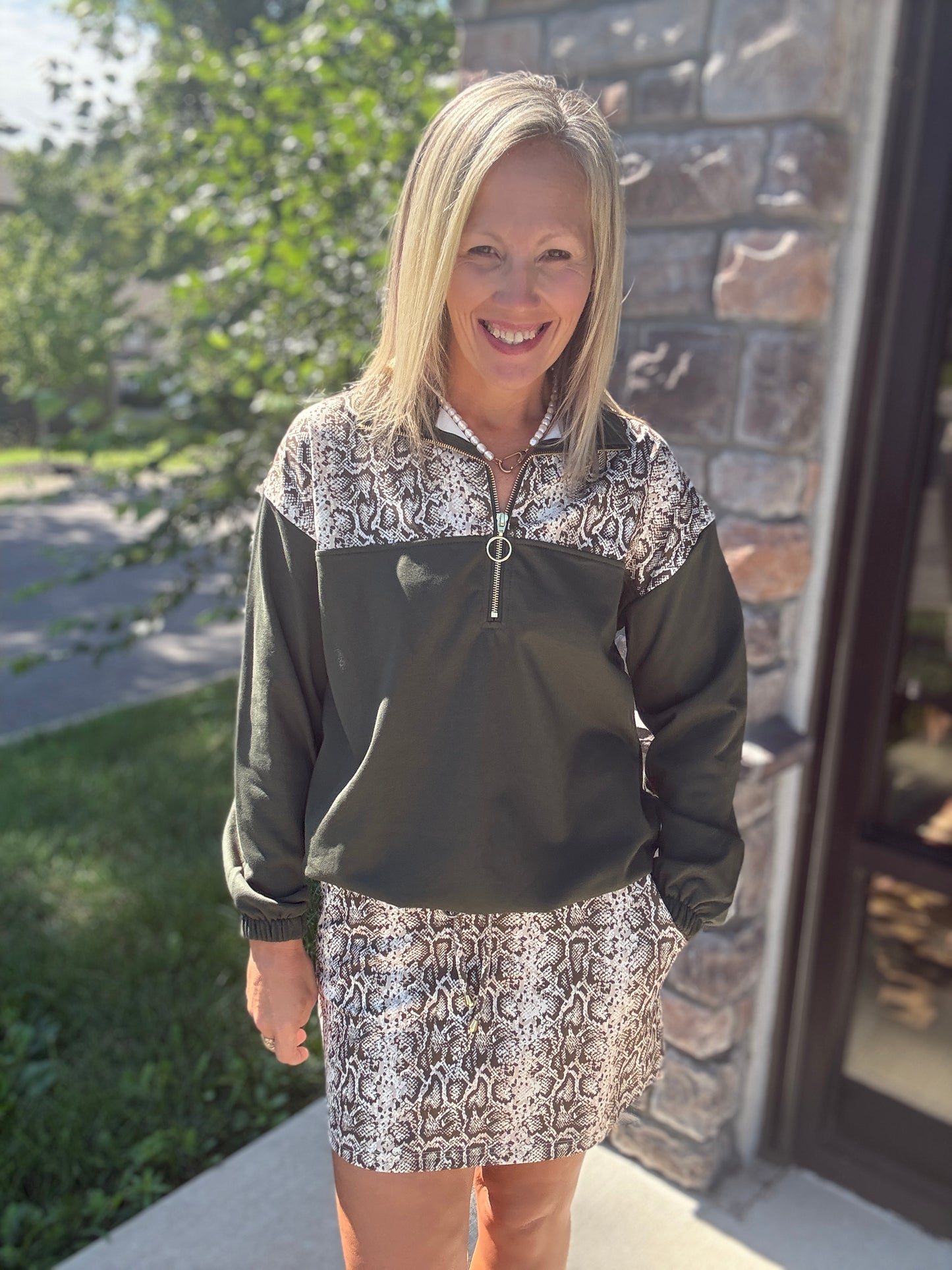 Sylvie Snake Pullover