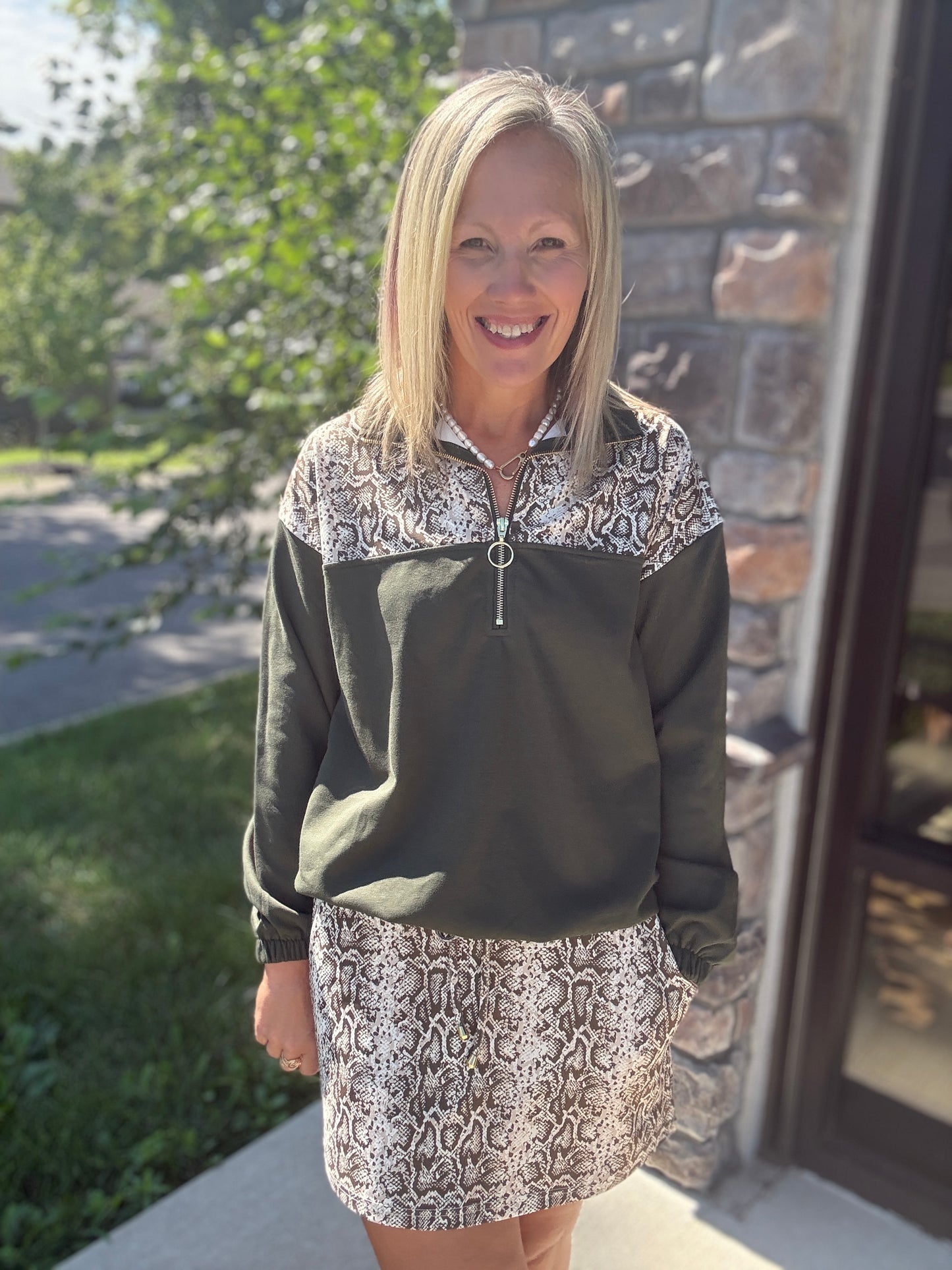 Sylvie Snake Pullover