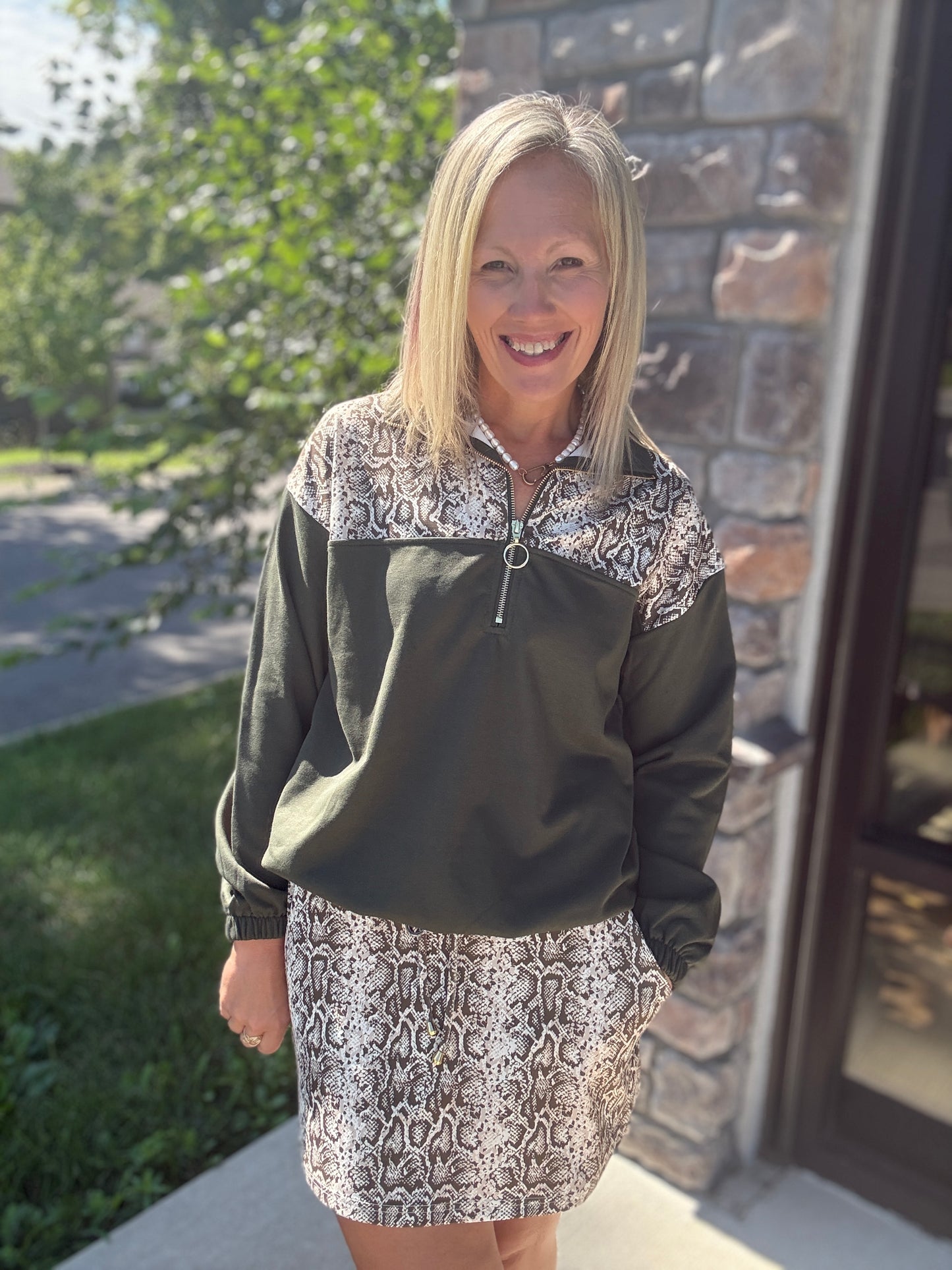 Sylvie Snake Pullover
