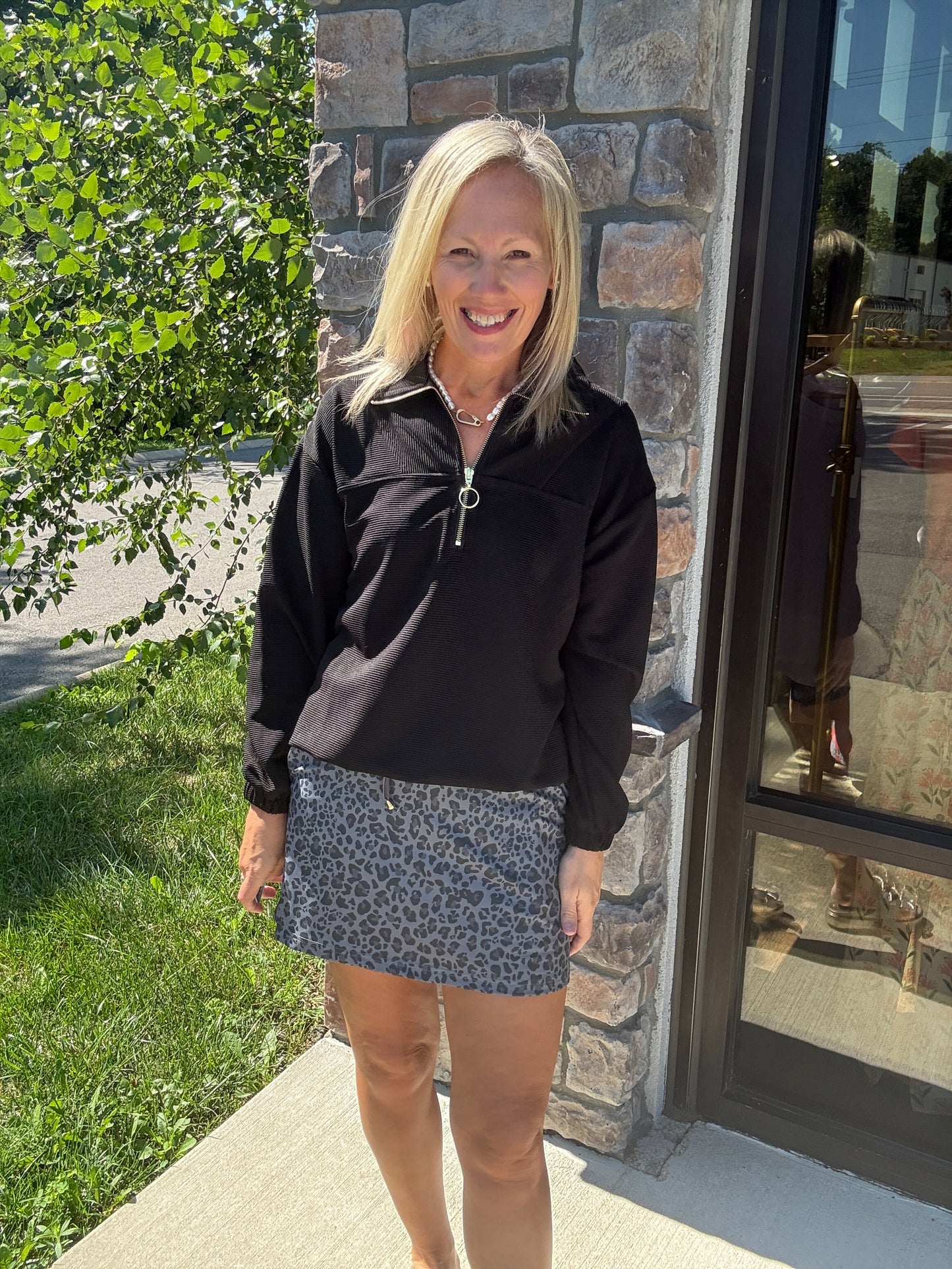 Smokey Leopard Skort