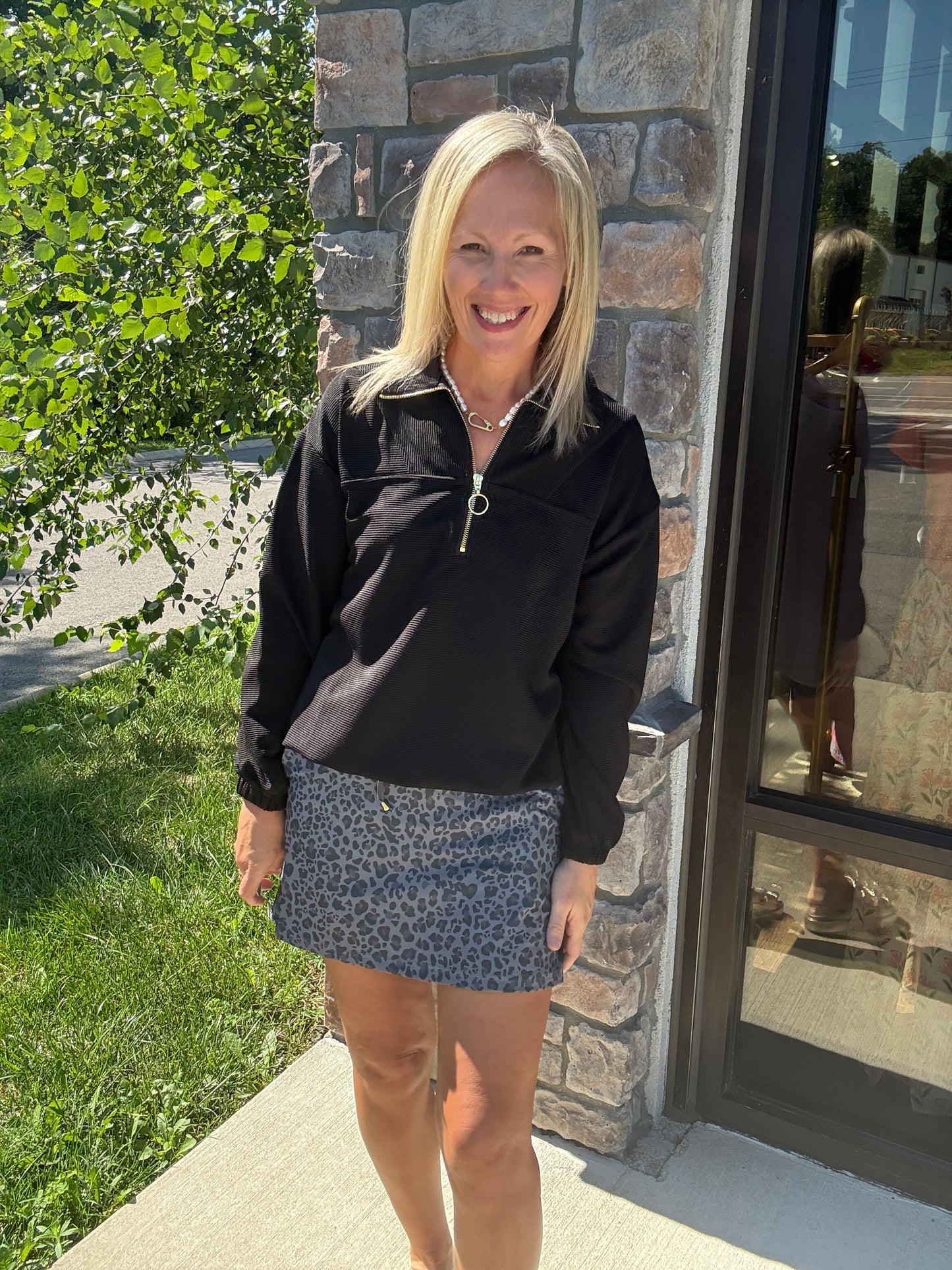 Smokey Leopard Skort