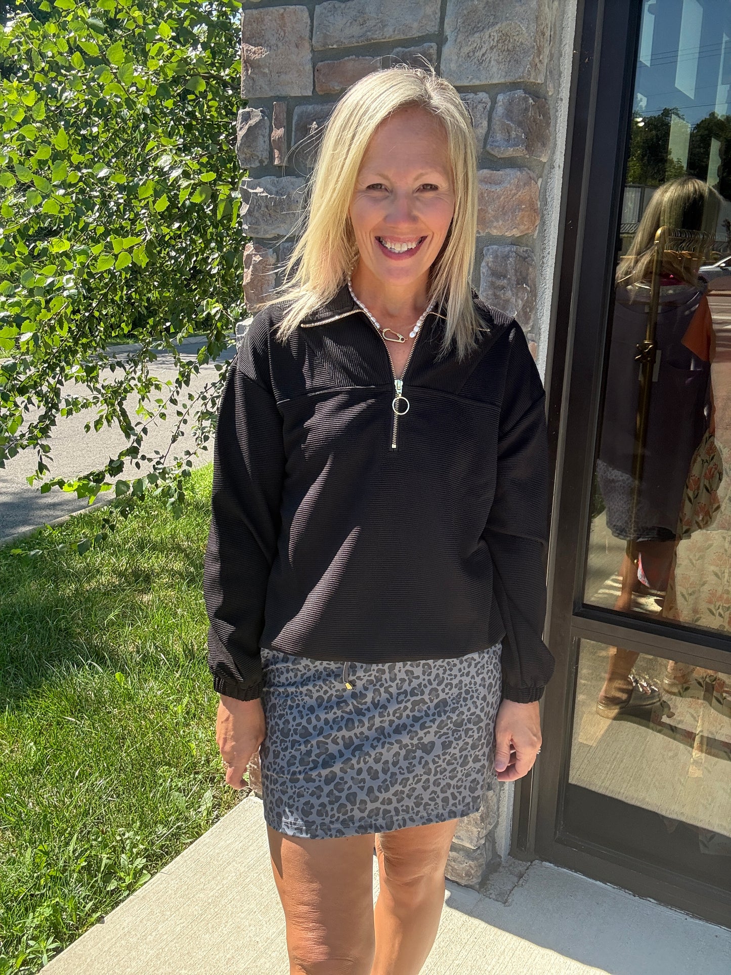 Smokey Leopard Skort