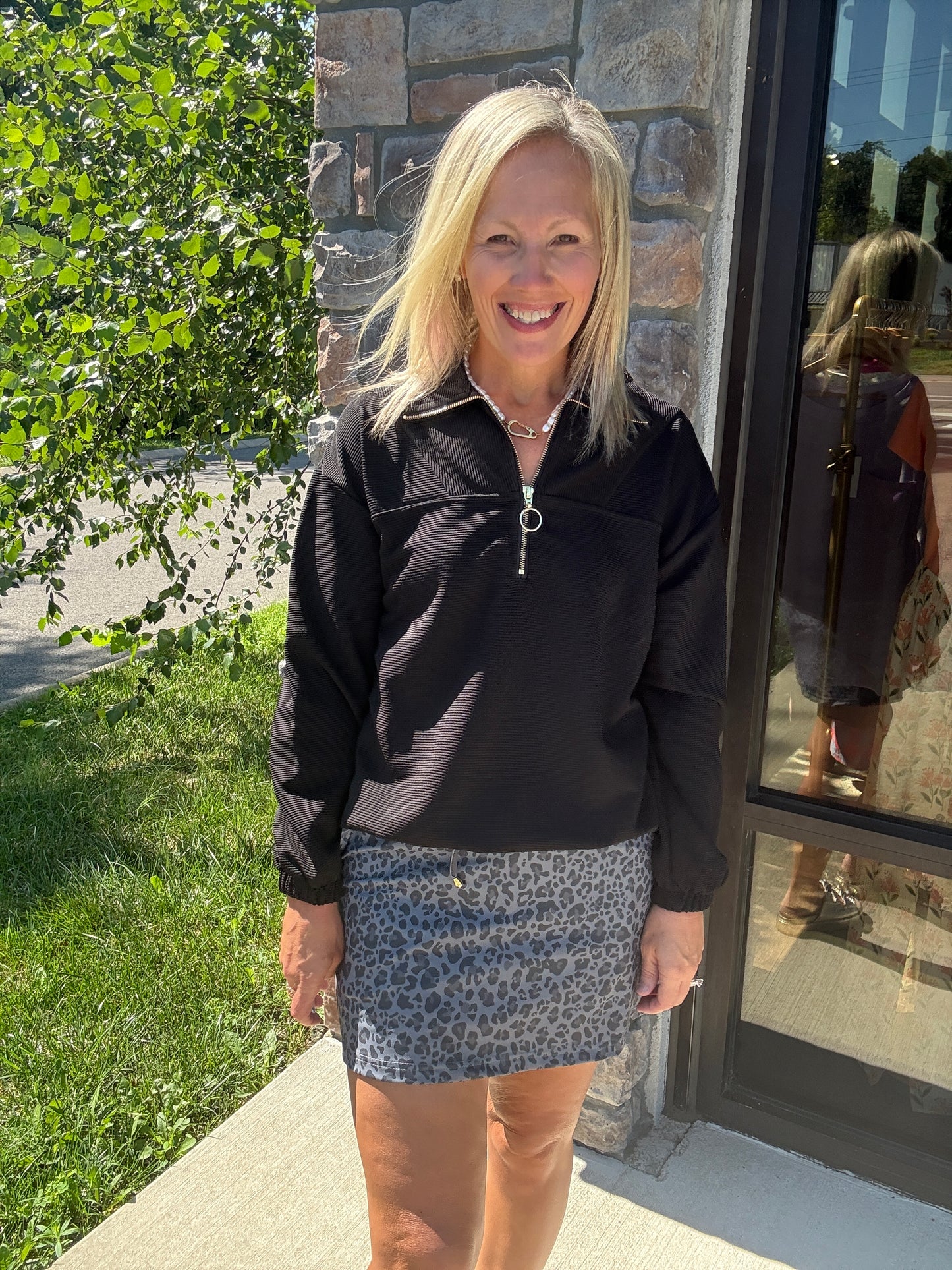 Smokey Leopard Skort