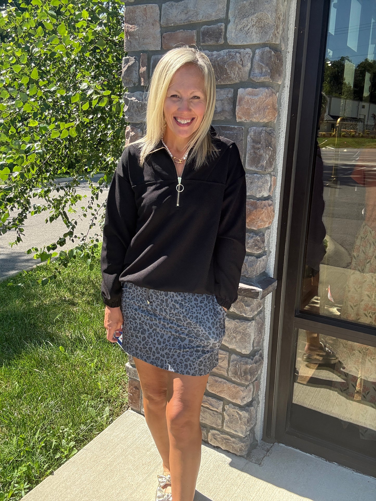 Smokey Leopard Skort