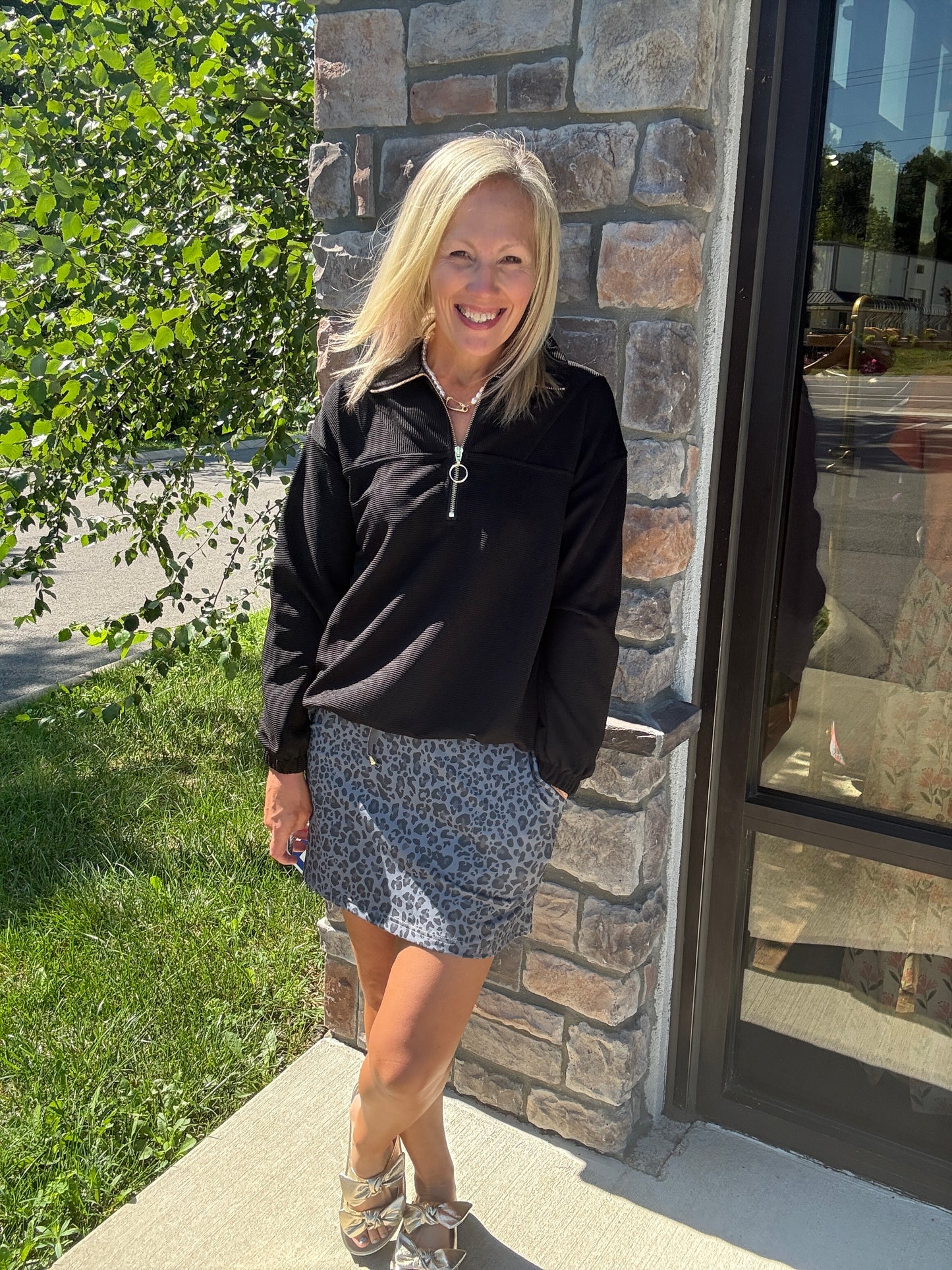 Smokey Leopard Skort