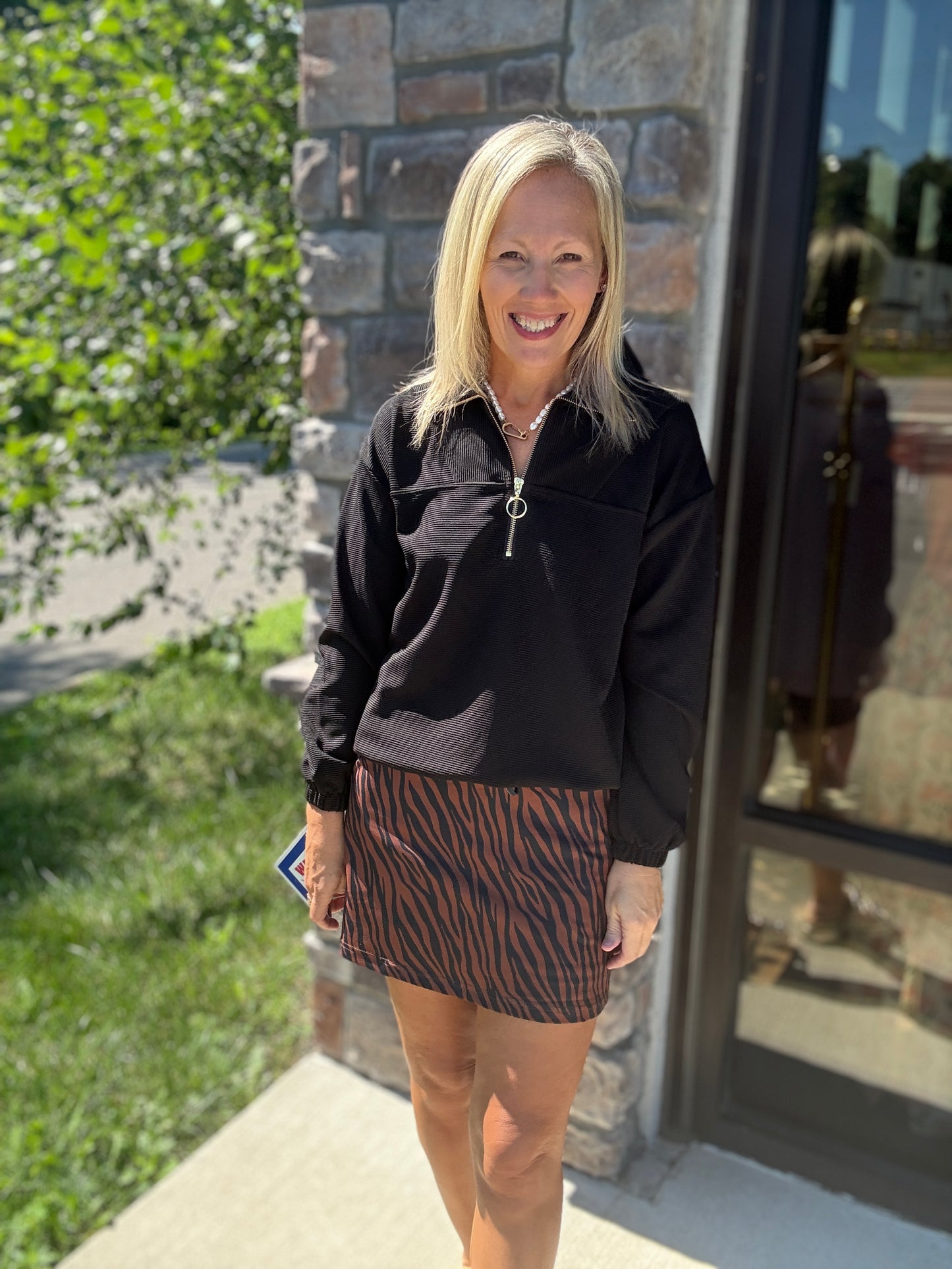Chocolate Zebra Skort