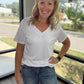 Sadie Boyfriend Tee- White