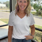 Sadie Boyfriend Tee- White
