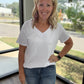 Sadie Boyfriend Tee- White