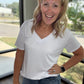 Sadie Boyfriend Tee- White