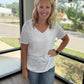 Sadie Boyfriend Tee- White