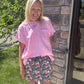 Weekend Wash Tee- Pink
