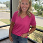 Sadie Boyfriend Tee- Pink