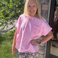 Weekend Wash Tee- Pink