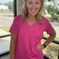 Sadie Boyfriend Tee- Pink