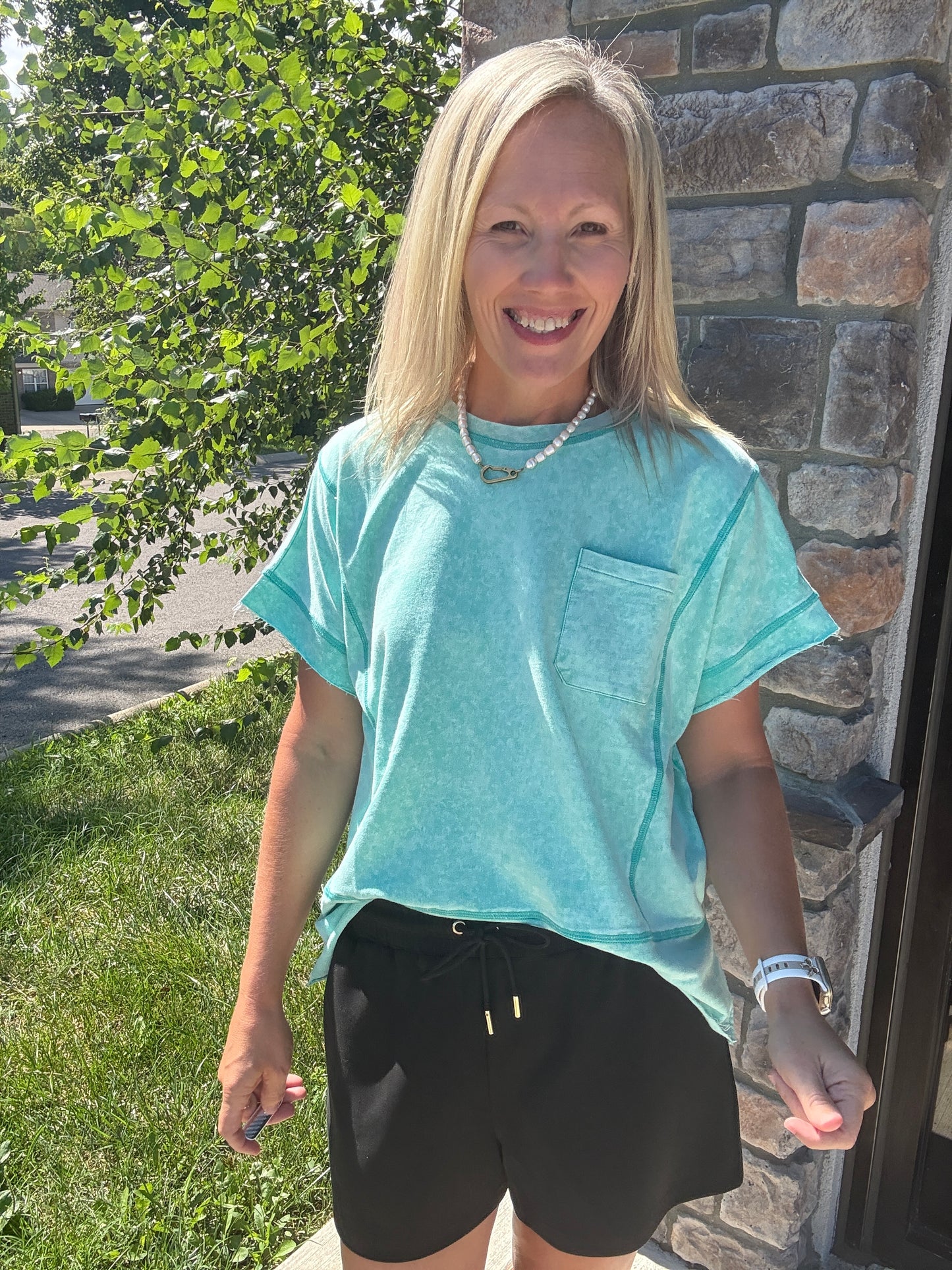 Weekend Wash Tee- Green