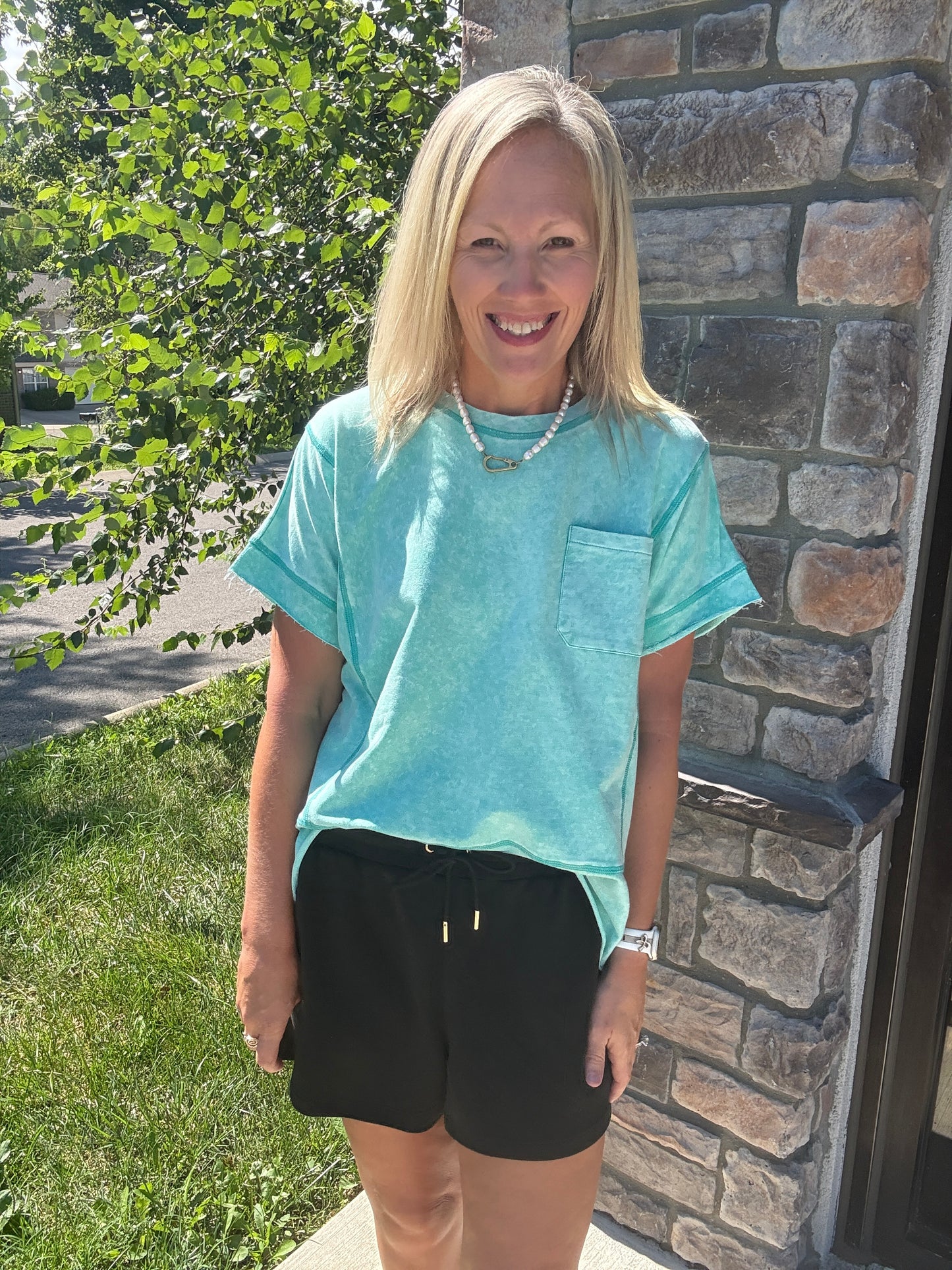 Weekend Wash Tee- Green