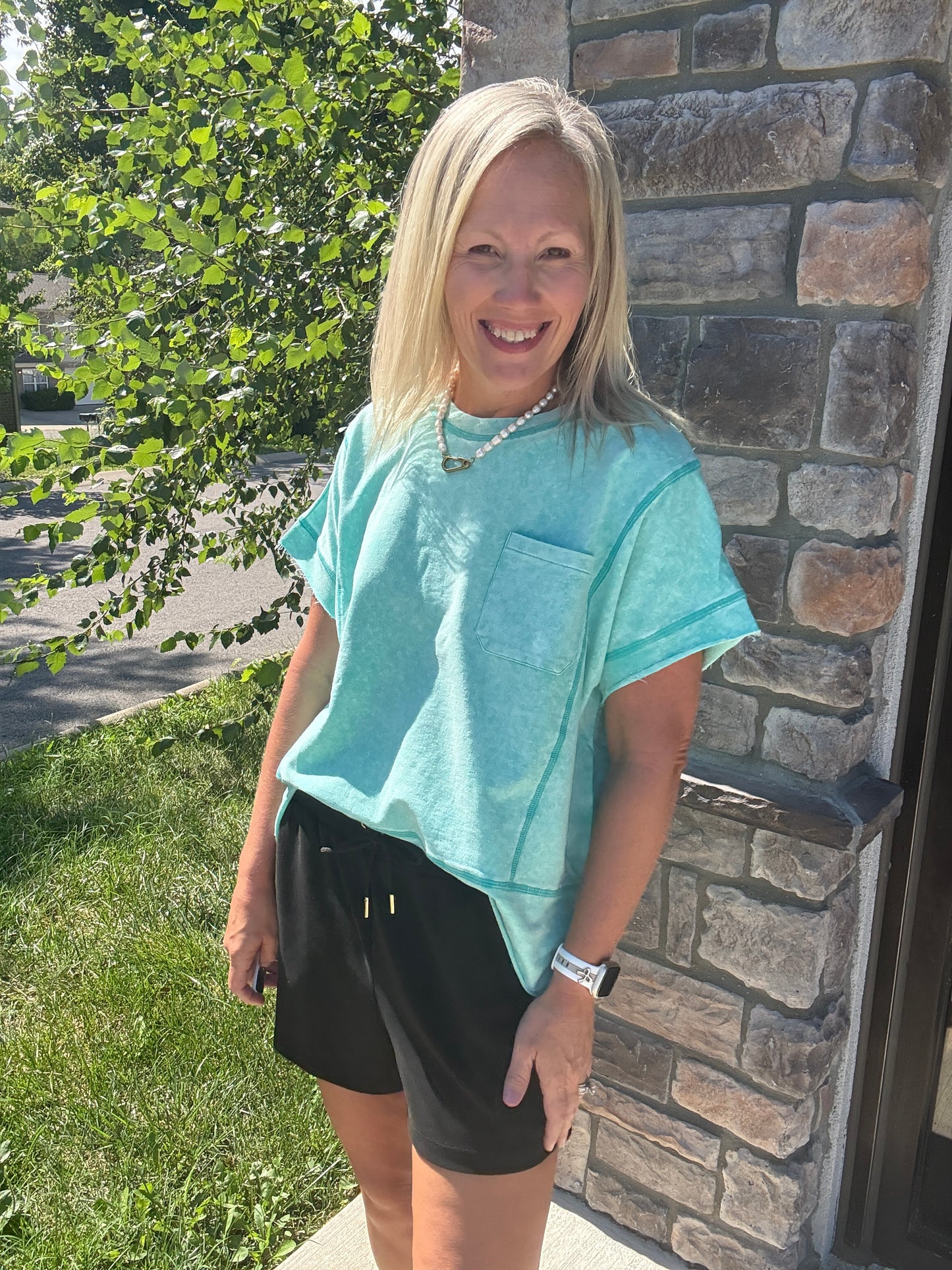 Weekend Wash Tee- Green