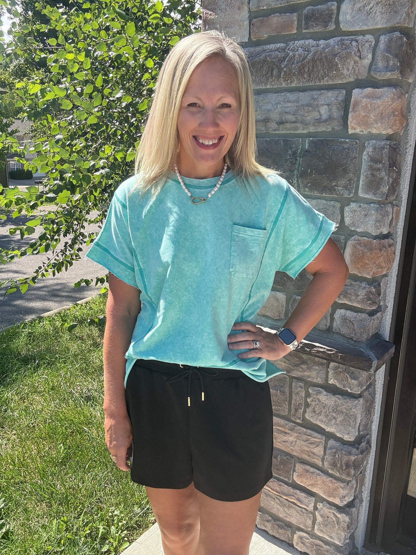 Weekend Wash Tee- Green