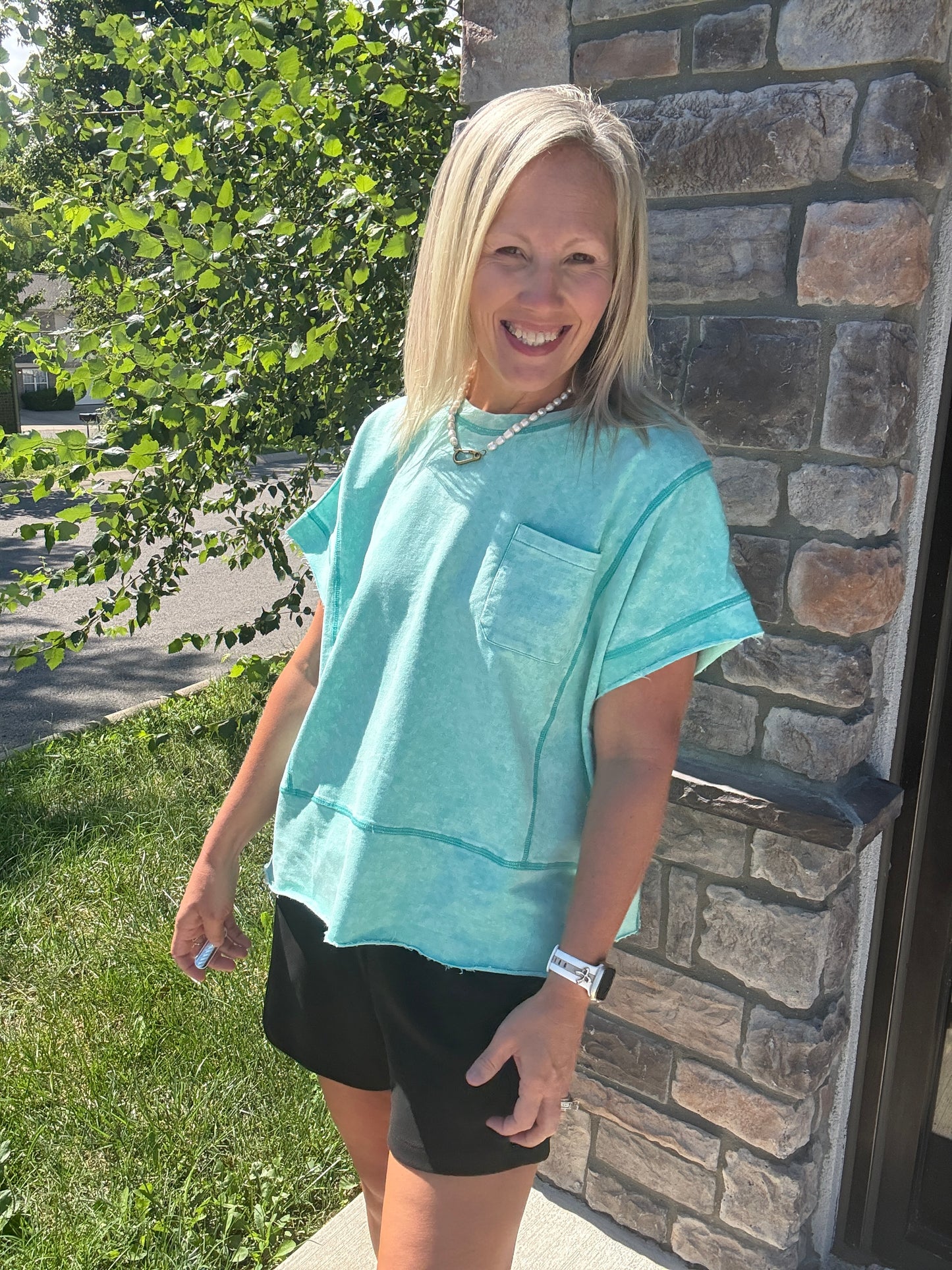 Weekend Wash Tee- Green