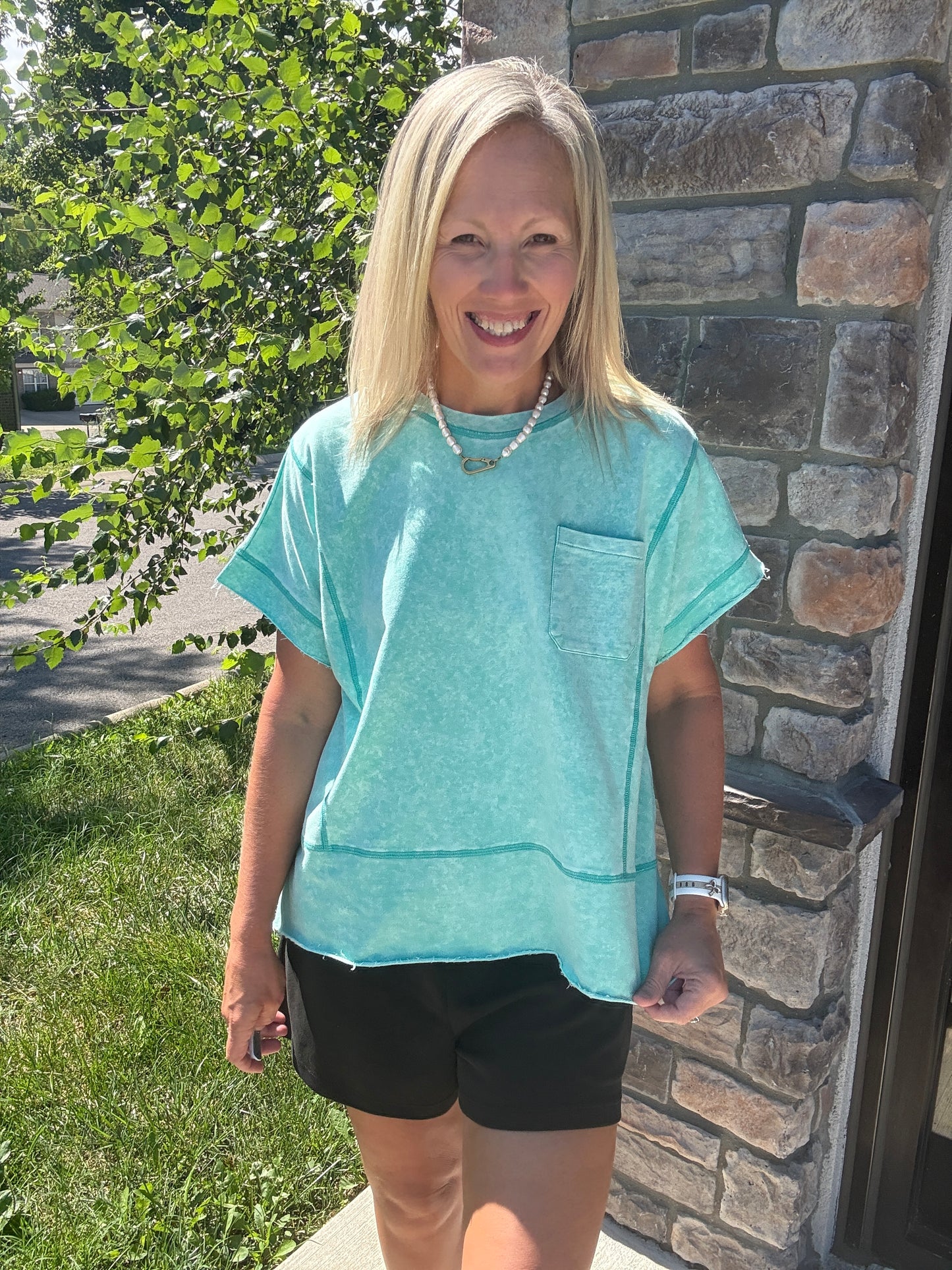 Weekend Wash Tee- Green