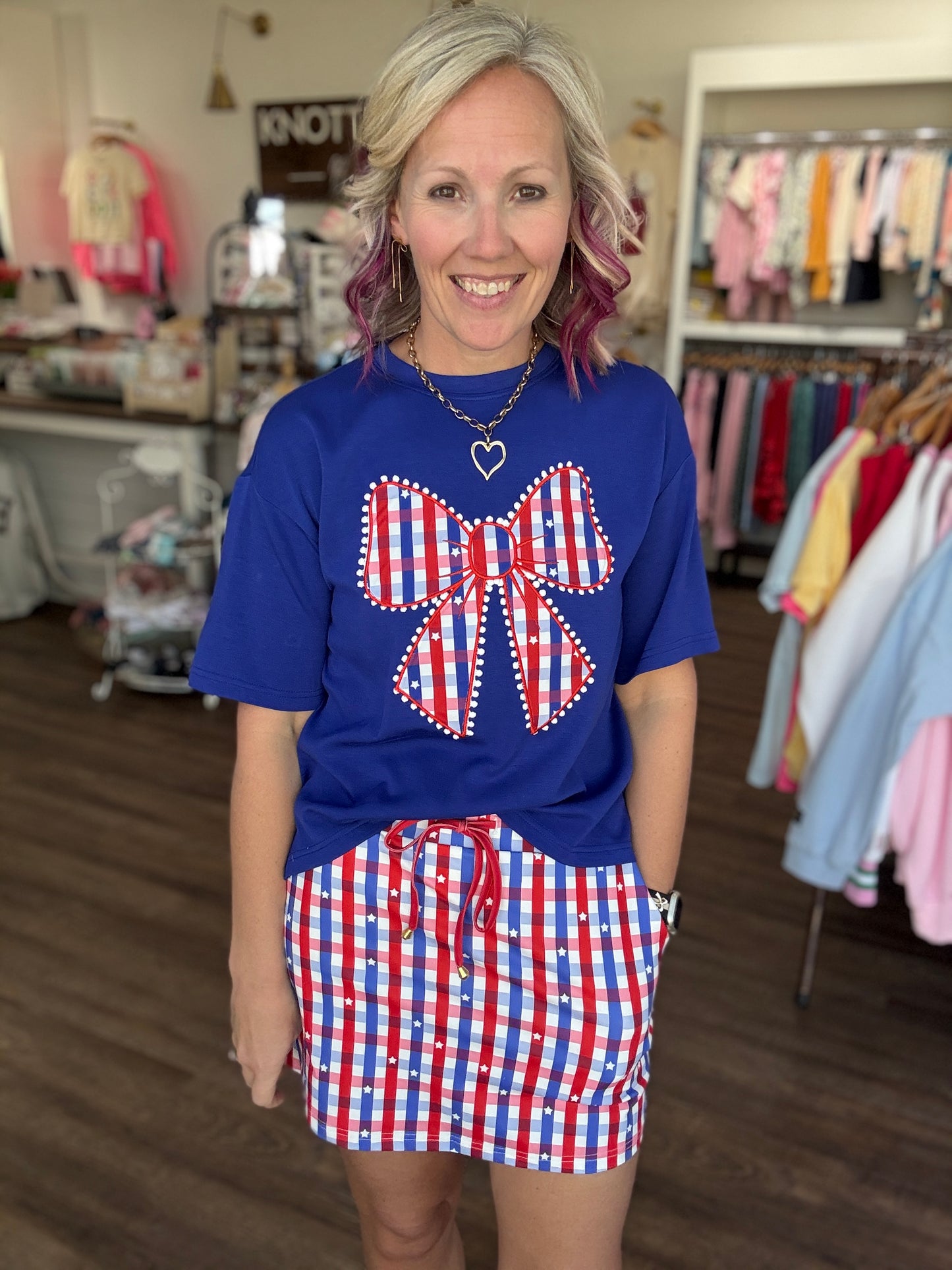 Gingham Glory Skort