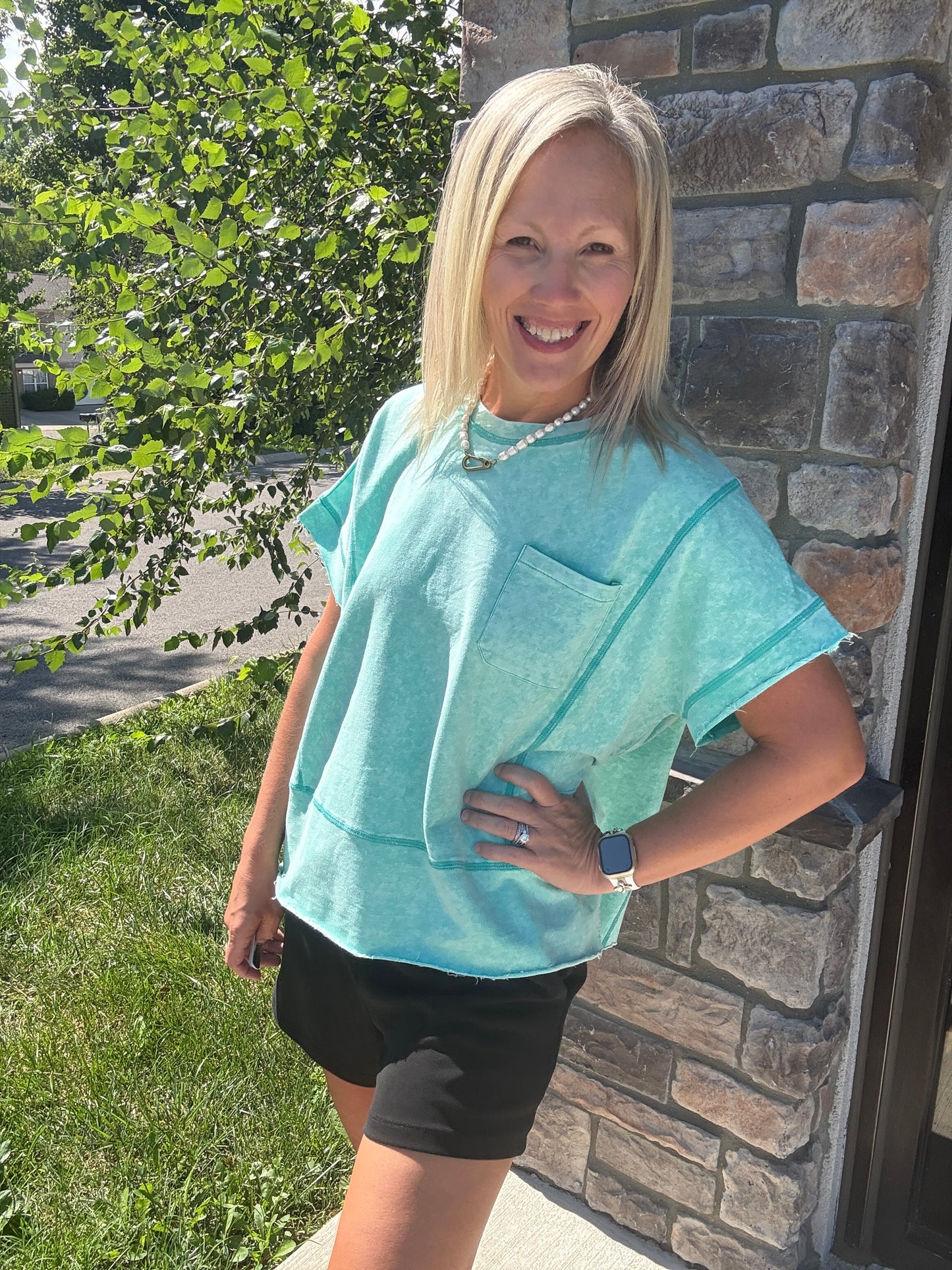 Weekend Wash Tee- Green