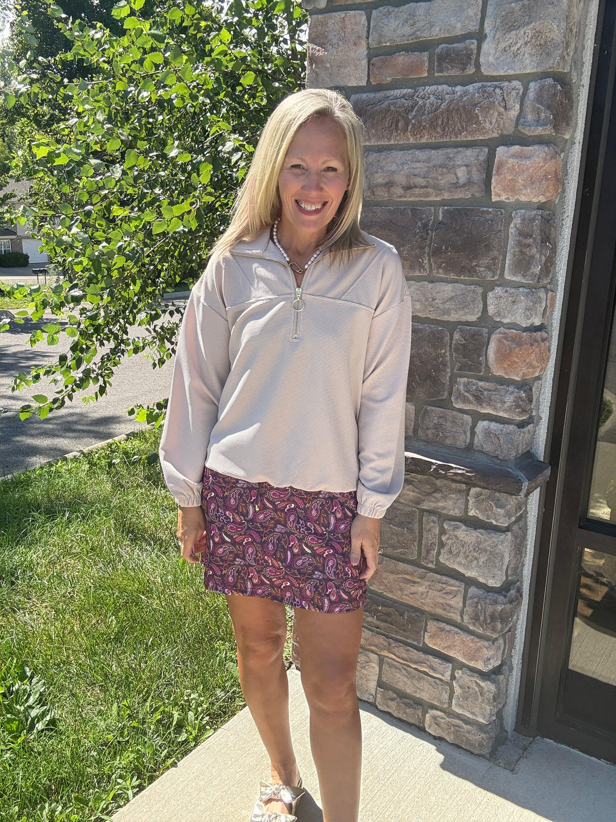 First Class Pullover- Taupe