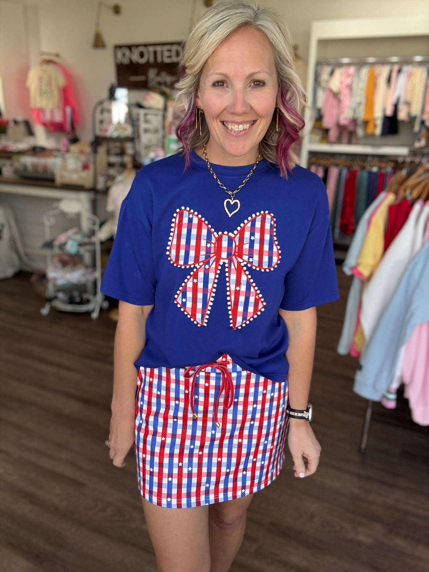 Gingham Glory Skort