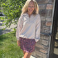 Berry Paisley Skort